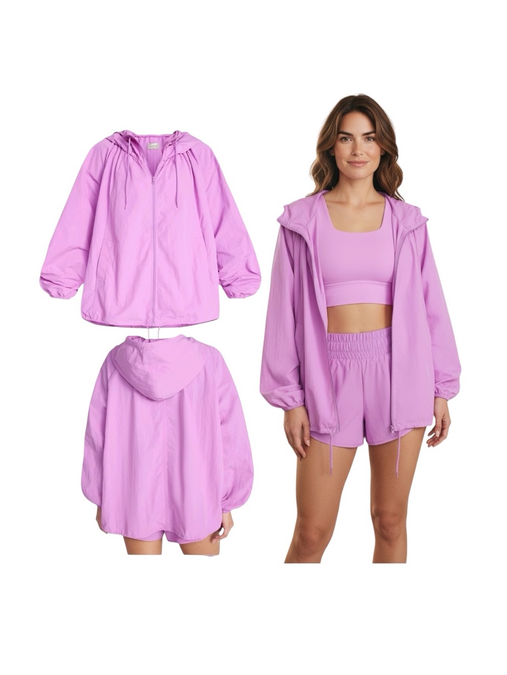 Avia Hooded Outdoor Windbreaker Jacket